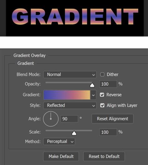 Create a gradient text effect in Photoshop - Edit with Kim