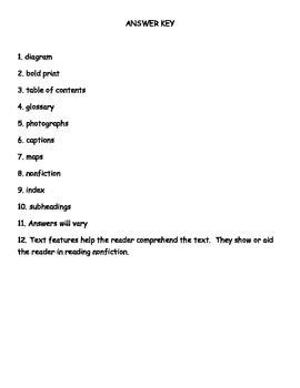 Image result for Informational Text Features Quiz
