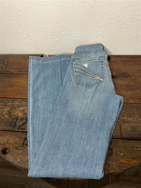 Women's Ariat High Rise Slim Trouser Aisha Wide Leg Jean | Wide leg ...