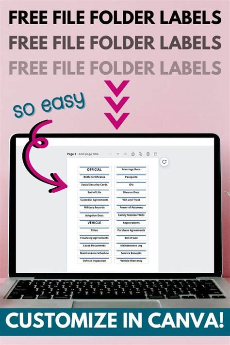 Image result for Make File Folder Labels DIY
