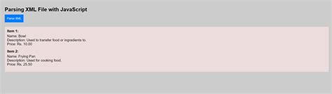Parse XML to HTML 的图像结果