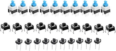 Electronic Spices Self-locking Button Switch Button Mini Push Button ...