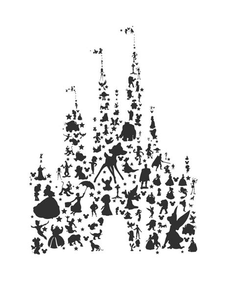 Disney Castle Silhouette Vector at Vectorified.com | Collection of ...