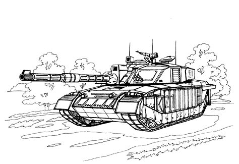 Collection of Tank Coloring Pages - Free Printable