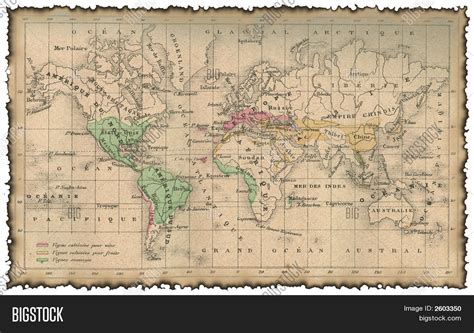 Ancient Map World Image & Photo (Free Trial) | Bigstock