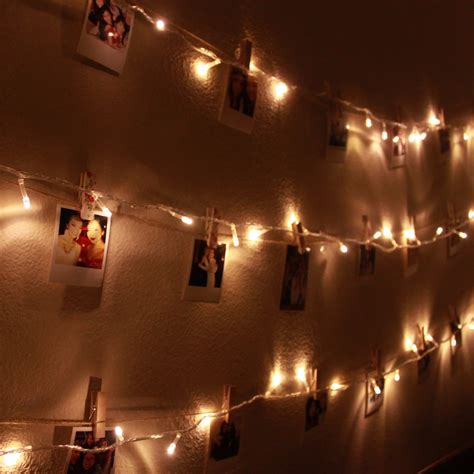 DIY: Polaroid Wall With String Lights - Simple Stylings