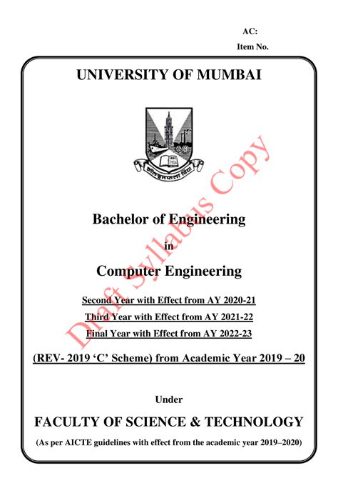 BE Comp Engg R2019 - Syllabus - AC: Item No. UNIVERSITY OF MUMBAI ...