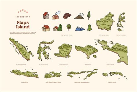 Isolated Indonesia islands map handdrawn illustration 25942364 Vector Art at Vecteezy
