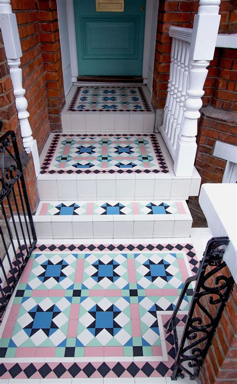 Victorian floor tiles from Original Features and Olde English tiles