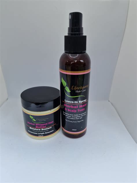 Herbal Hair Butter + Herbal Hair & Scalp Tonic – Lifewitqueenp