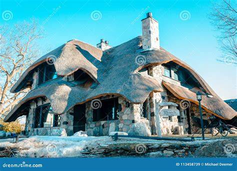 The Thatch House an Earl Young Mushroom House in Charlevoix Michigan ...