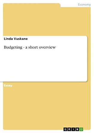 Budgeting - a short overview eBook : Vuskane, Linda: Amazon.in: Kindle ...