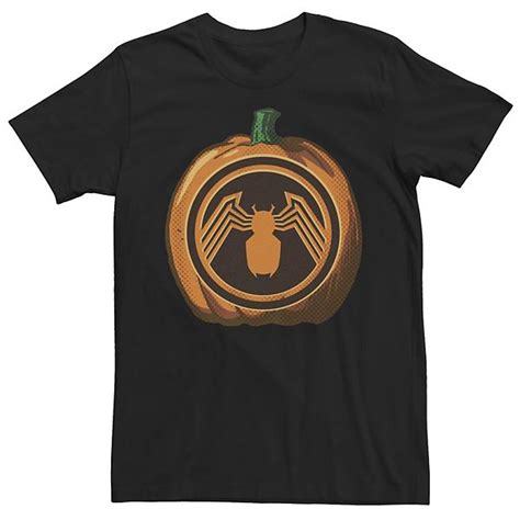 Men's Marvel Venom Symbol Pumpkin Short Sleeve Tee