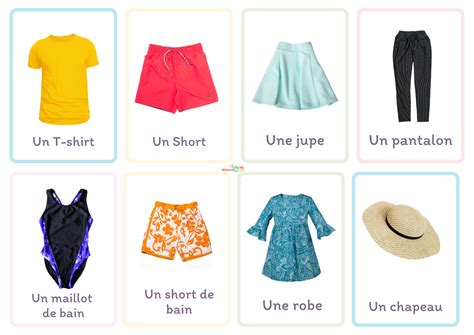 Fiches pédagogiques et imagier sur les vêtements d'été - ManzaBull'