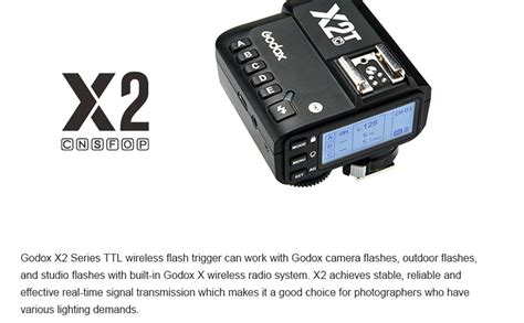 Godox X2T-S TTL Wireless Flash Trigger for Sony, Bluetooth Connection ...