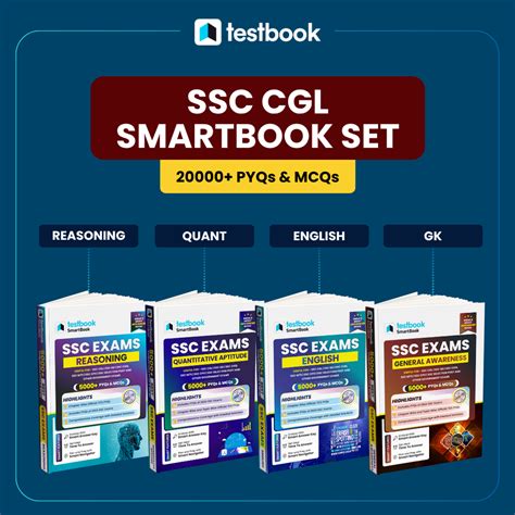 Testbook SSC CGL Smartbook Set in English: Reasoning, Quantitative Apt ...