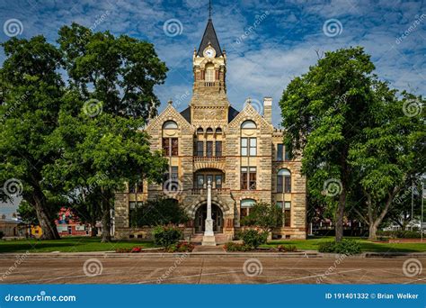 La Grange, Texas / United States - May 31, 2020: East Elevation of the ...