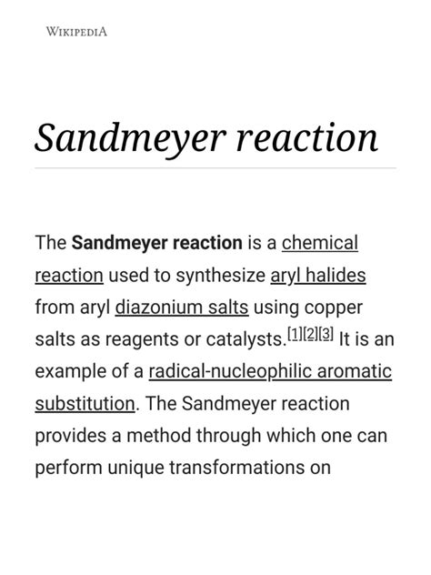 Image result for Sandmeyer Reaction