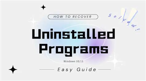 Uninstalled Programs 的图像结果