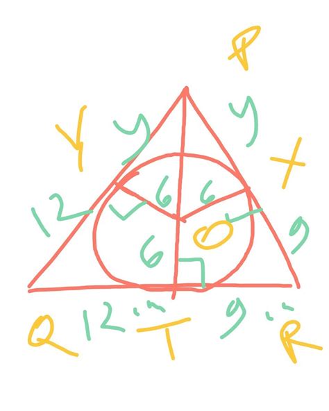 In Figure 5, a triangle PQR is drawn to circumscribe a circle of radius ...