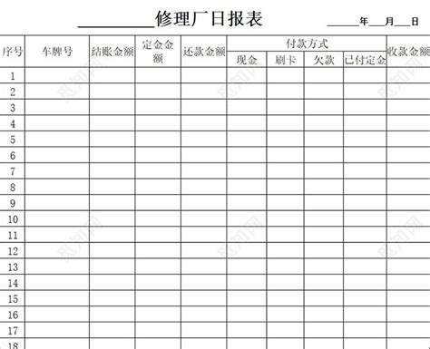 车间生产管理日报表Excel模板_千库网(excelID：187018)