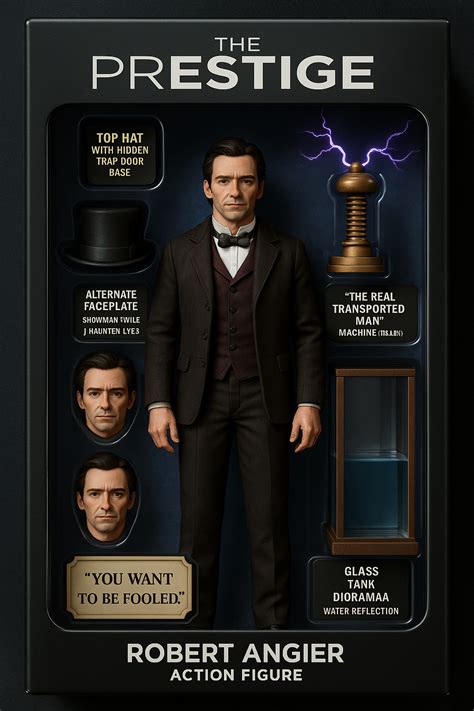 Robert Angier (The Prestige) Action Figure Box Set. in 2025 | Quote ...