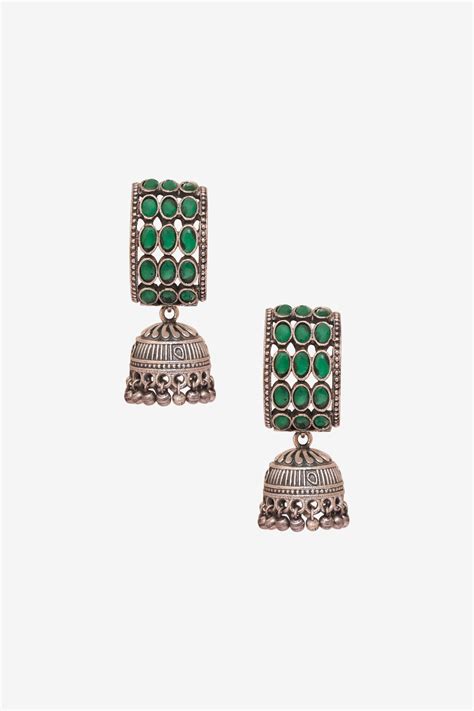 Jhumka Drops - Green
