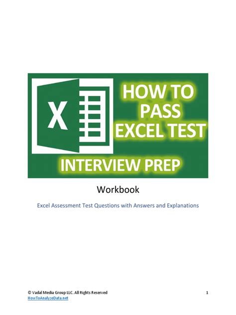 Image result for Excel Test Free PDF