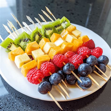 Rainbow Fruit Kabobs Recipe