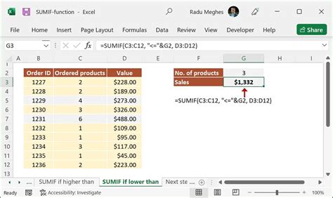 Image result for Sumif If Condition Excel
