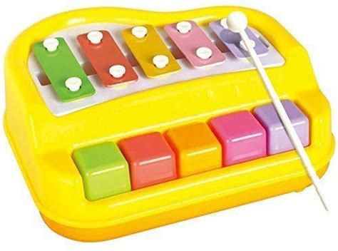 Buy Elipse 2 in 1 Mini Musical Xylophone and Mini Piano, Non Toxic, Non ...