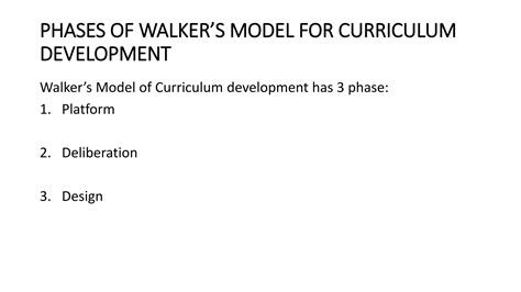 Image result for Walker Model Model Curriculum Developmnt