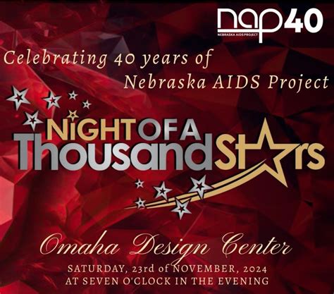 Marking 40 Years of Nebraska AIDS Project, Night of A Thousand Stars is ...