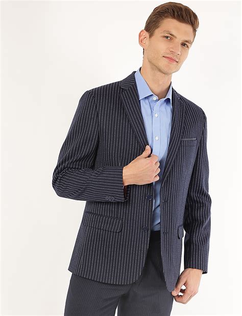 Buy Striped Lapel Collar Blazer at Marks & Spencer