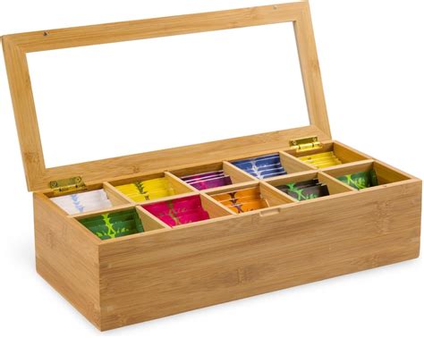 DECOMIL – Bamboo Tea Box, Tea Box for Tea Bags India | Ubuy