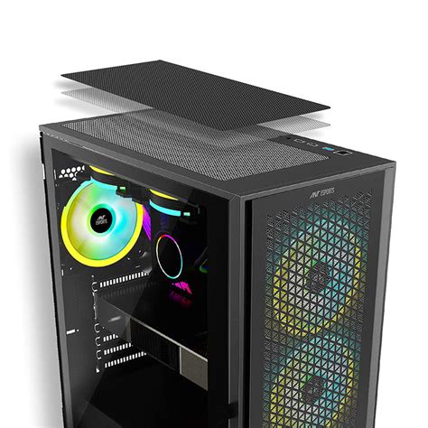 Ant Esports ICE-4000 RGB Mid Tower Gaming Cabinet with three Pre ...