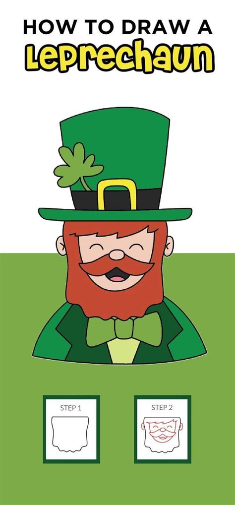 How To Draw a Leprechaun - Easy Step-By-Step Drawing Tutorial ...