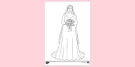 Victorian Lady Colouring | Colouring Sheets (teacher made)