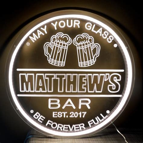 Personalized Bar Signs Led at Jessica Hincks blog