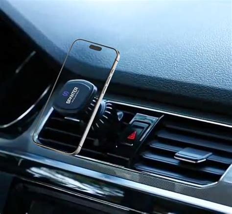 SPANTER Magnetic Car Mobile Holder Stand AC Vent HaloLock, MagSafe ...