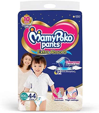 Buy MamyPoko Pants Extra Absorb Baby Diapers Monthly Pack, Large (9 ...