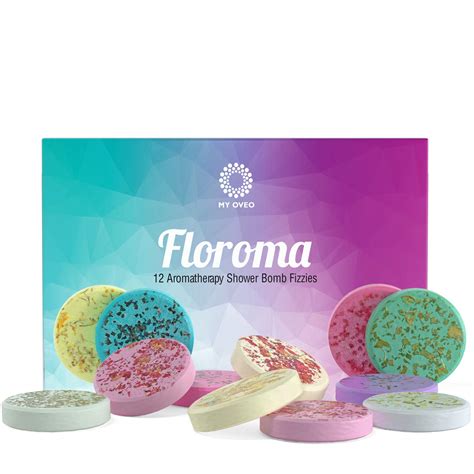 Floroma Shower Bomb Set of 12 - USA Made Shower Steamers - Aromatherapy ...