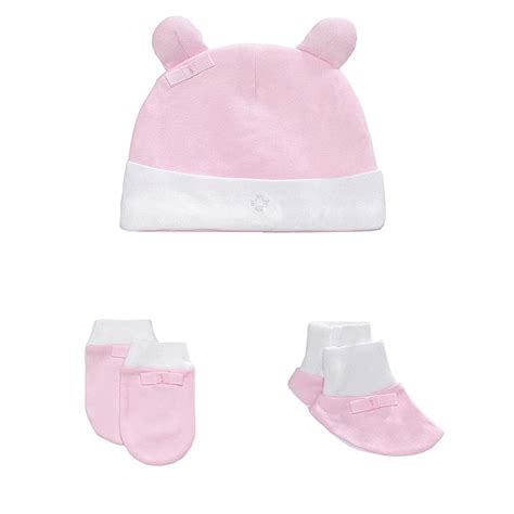 My Milestones Accessories Cap, Mittens, Booties Gift Set 3 pcs - Girls ...
