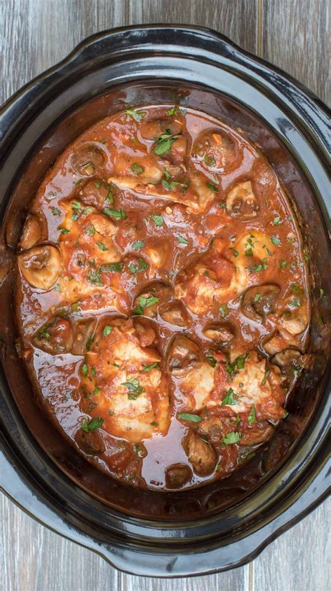 Slow Cooker Chicken Cacciatore | Valerie's Kitchen