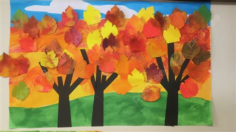 Art Project Background, Fall Trees, Fall Picture Art Background Image And Wallpaper for Free ...
