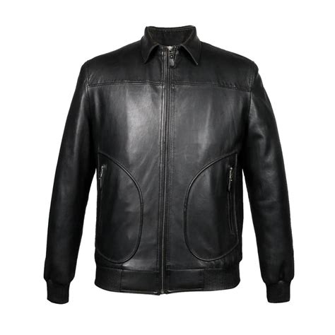 Buy Leather Jackets for Men - Black Bomber Jackets online | SaintG ...