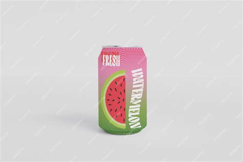 Aluminium soda can mockup | Premium PSD