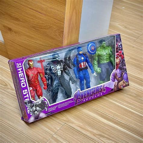 Superhero Action Figures Set – Avengers Style Toys for Kids, Includes ...