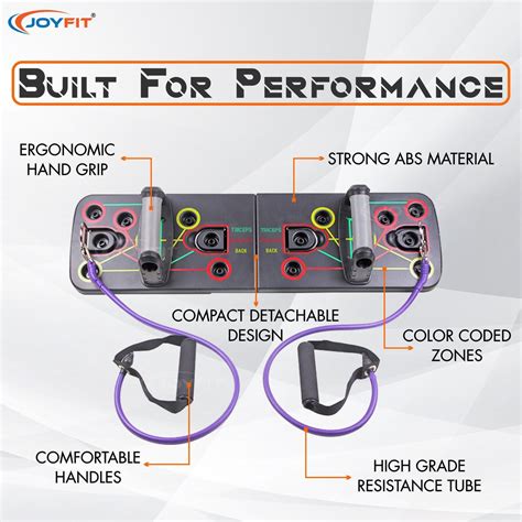 10-in-1 Multi Functional PushUp Rack/Board System with Resistance Tube ...