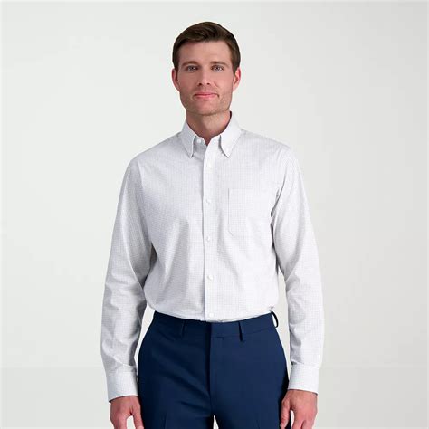 Men's Haggar® Premium Comfort Classic Fit Button Down Collar Dress Shirt
